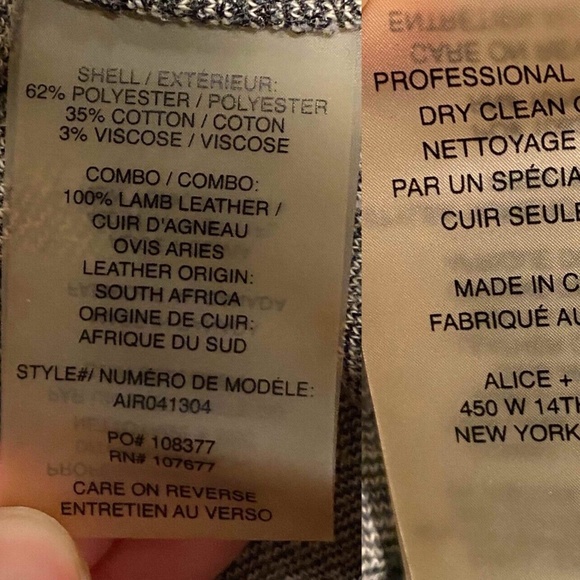 ALICE AND OLIVIA S SMALL 4-6 GREEN CREW NECK SWEATER 100% LEATHER ELBOW PATCH - Picture 13 of 13